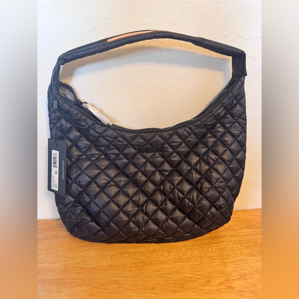 NWT MZ Wallace Black Medium Metro Shoulder Bag
